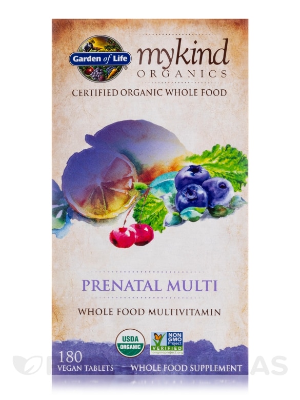 mykind Organics Prenatal Multi Tablets - 180 Vegan Tablets - Alternate View 3
