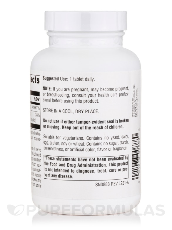 B-1 500 mg - 100 Tablets - Alternate View 2