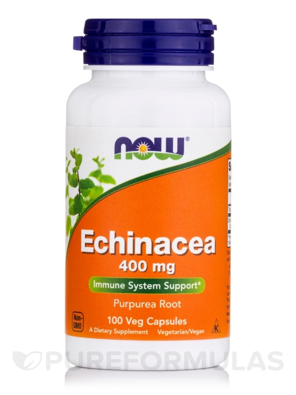 Echinacea 400 mg Purpurea Root - 100 Capsules