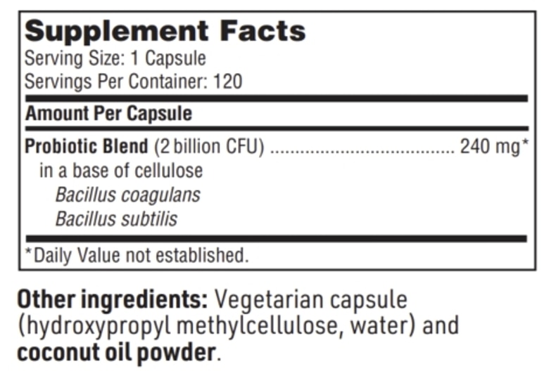 BioSpora™ - 120 Vegetarian Capsules - Alternate View 2