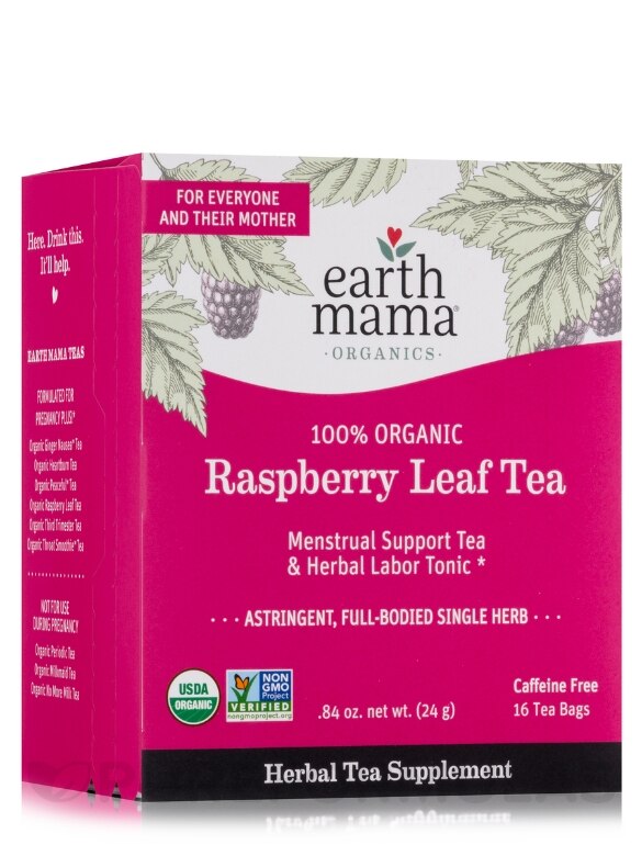 Organic Raspberry Leaf Tea (Caffeine Free) - 16 Tea Bags