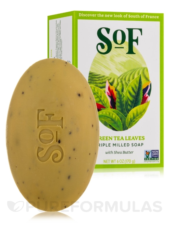 Green Tea Bar Soap - 6 oz (170 Grams) - Alternate View 1
