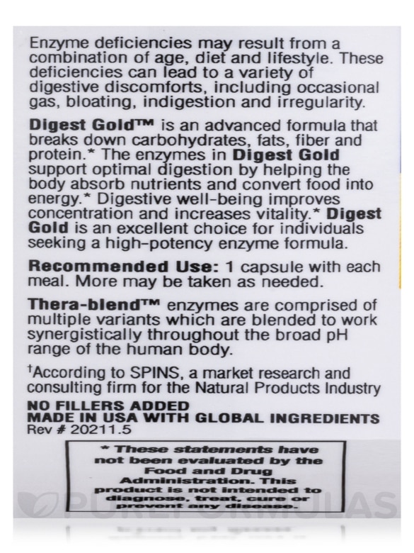 Digest Gold™ with ATPro™ - 45 Capsules - Alternate View 5
