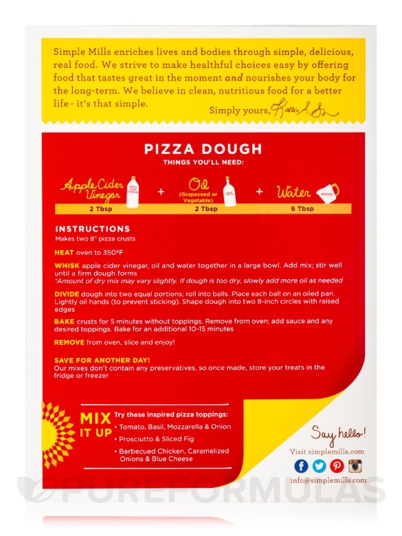 Almond Flour Pizza Dough Mix - 9.8 oz (277 Grams) - Alternate View 3