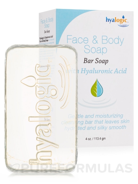 Face & Body Bar Soap with Hyaluronic Acid - 4 oz (113.4 Grams) - Alternate View 1