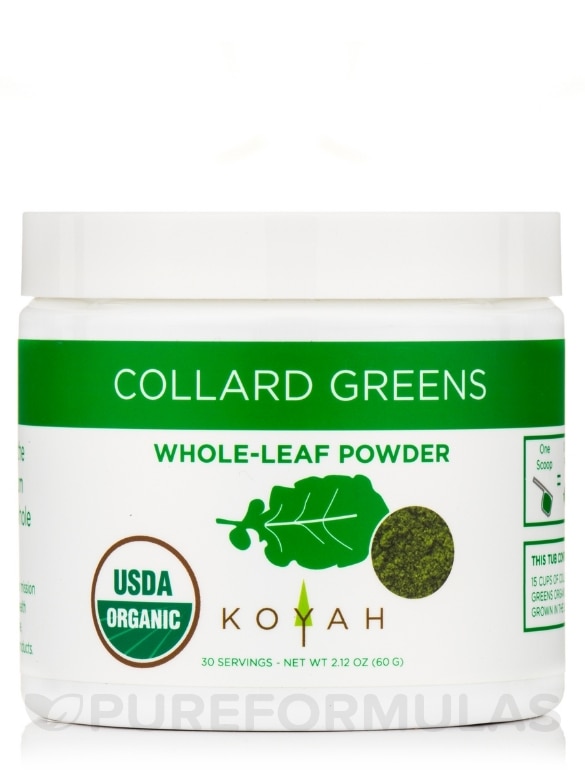 Organic Freeze-Dried Collard Greens Powder - 2.12 oz (60 Grams)