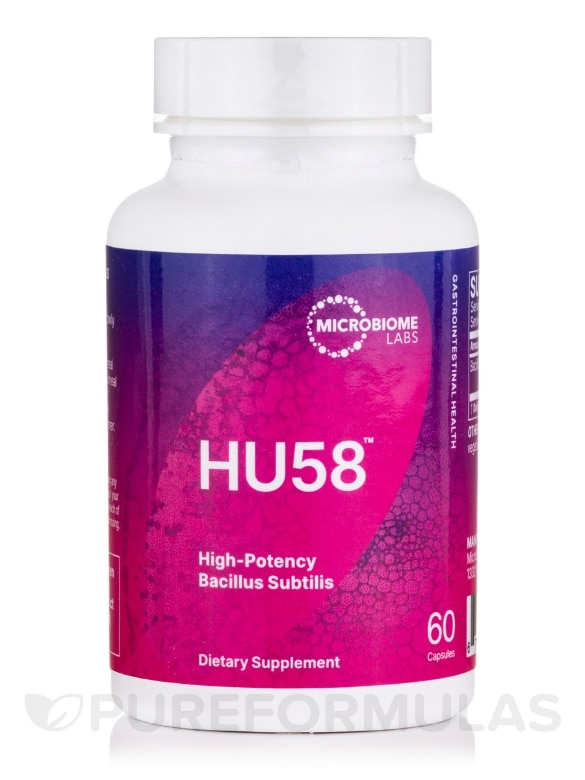 HU58™ - High Potency Bacillus Subtilis - 60 Capsules