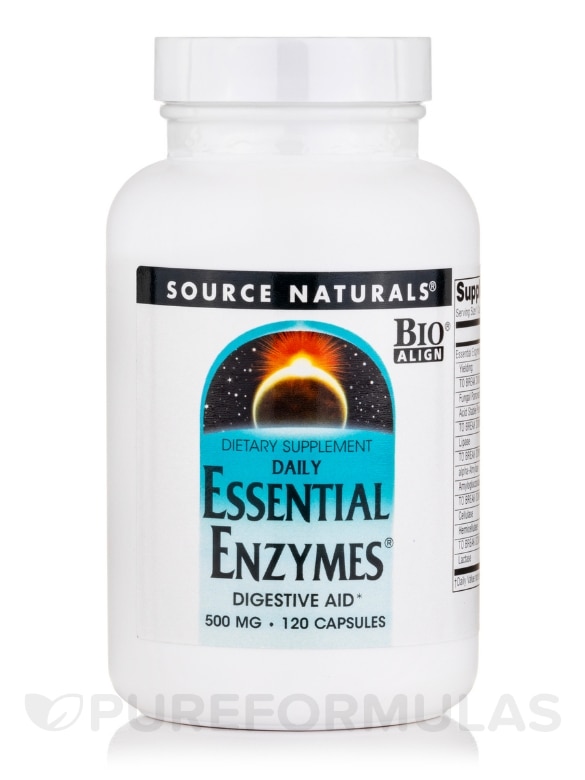 Daily Essential Enzymes® 500 mg - 120 Capsules