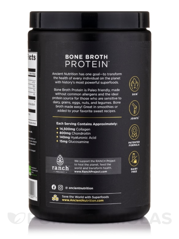 Bone Broth Protein™ Vanilla - 17.4 oz (492 Grams) - Alternate View 2