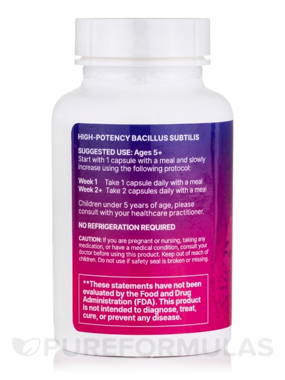 HU58™ - High Potency Bacillus Subtilis - 60 Capsules - Alternate View 2