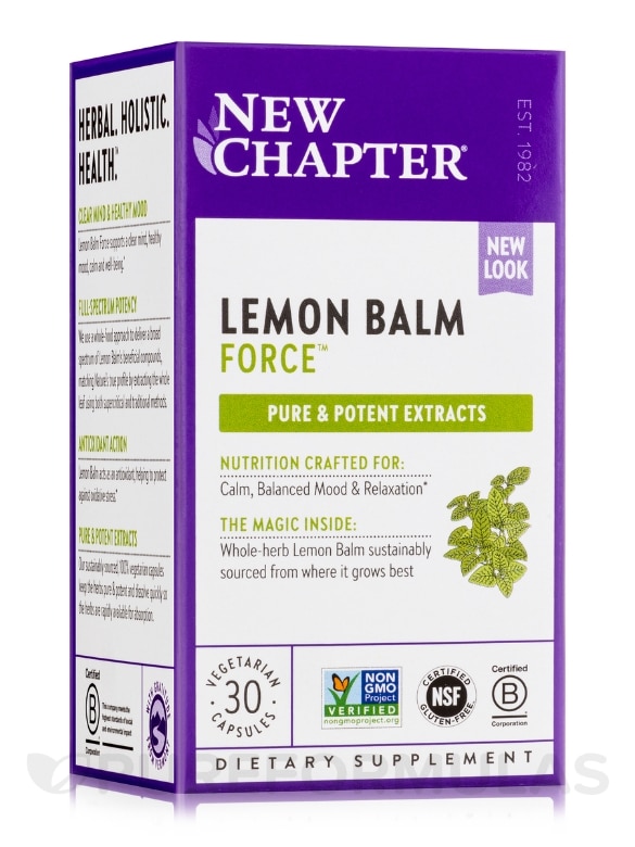 Lemon Balm Force™ - 30 Vegetarian Capsules