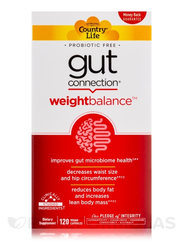 Gut Connection Weight Balance - 120 Vegan Capsules - Alternate View 3