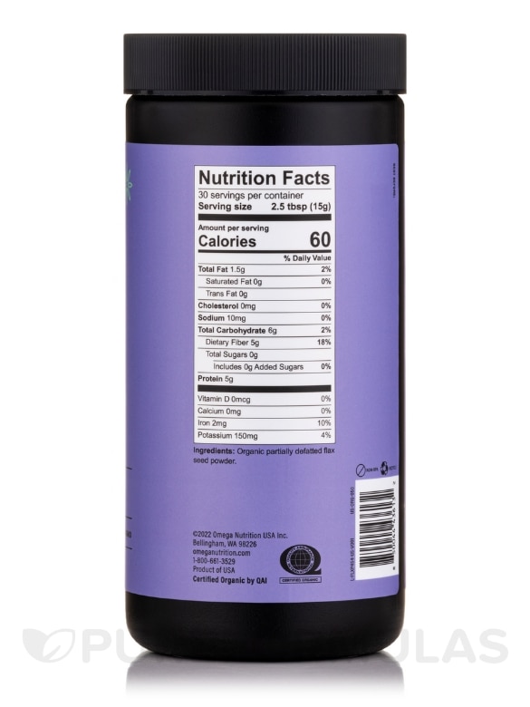 Hi Lignan® Nutri Flax® Flax Seed Powder - 16 oz (454 Grams) - Alternate View 1