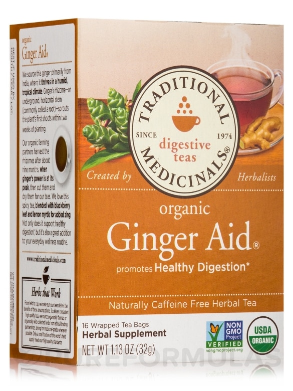 Organic Ginger Aid Tea - 16 Tea Bags