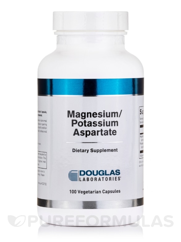 Magnesium/Potassium Aspartate - 100 Vegetarian Capsules