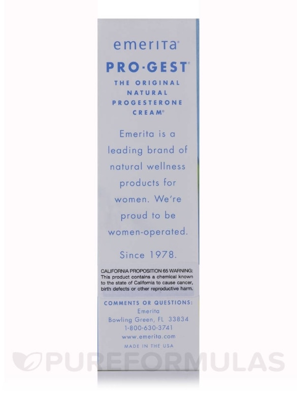 Pro-Gest® Paraben-Free cream - 2 oz (56 Grams) - Alternate View 4
