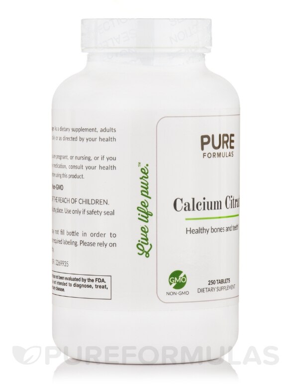 Calcium Citrate - 250 Tablets - Alternate View 4