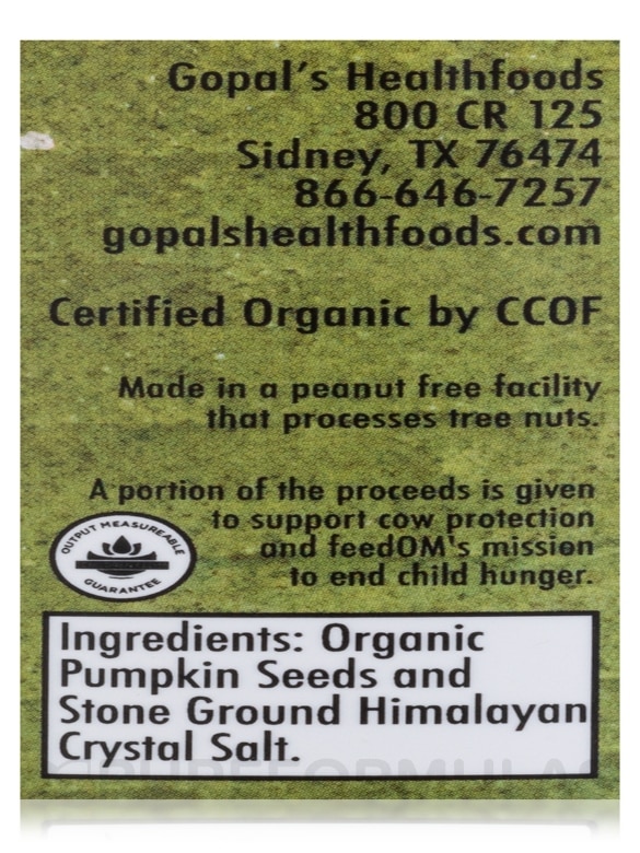 Sprouted Organic Raw Pumpkin Seed Butter, Salted - 8 oz (228 Grams) - Alternate View 4