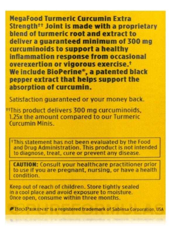 Turmeric Curcumin Extra Strength™ for Joint - 60 Tablets - Alternate View 5