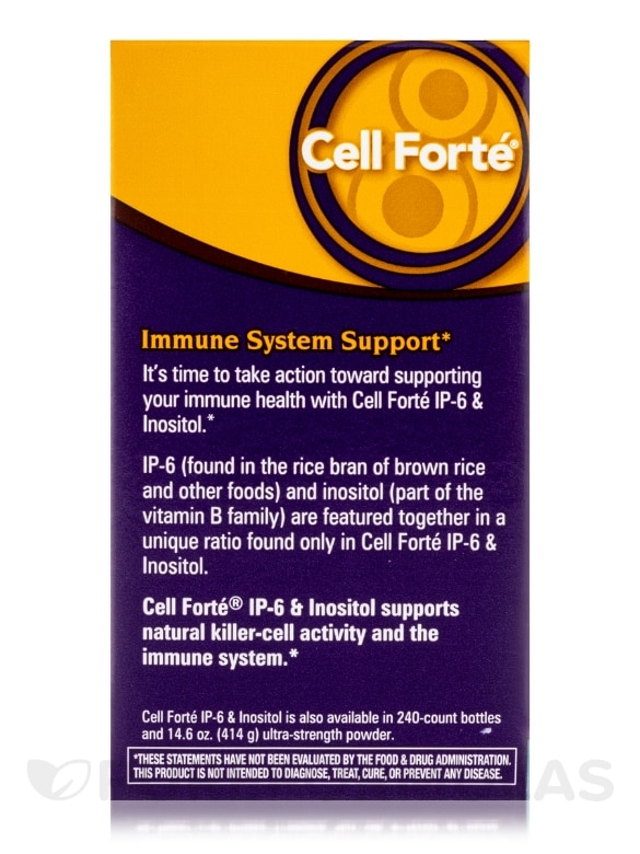Cell Forté® IP-6 & Inositol - 120 Vegan Capsules - Alternate View 6