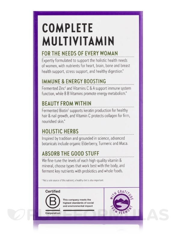 Every Woman's One Daily Multivitamin - 72 Vegetarian Tablets - Alternate View 6