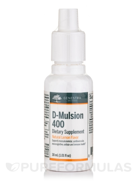 D-Mulsion 400, Natural Lemon Flavor - 1 fl. oz (30 ml)