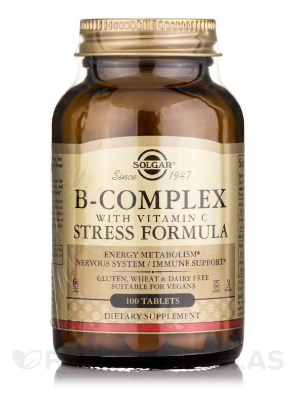 B-Complex with Vitamin C Stress Formula - 100 Tablets
