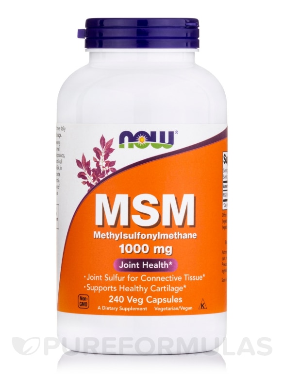 MSM 1000 mg - 240 Veg Capsules
