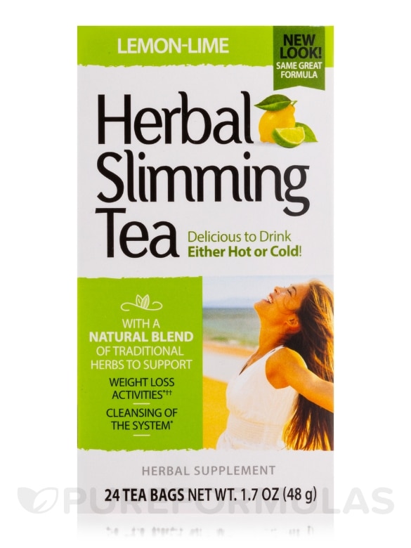 Herbal Slimming Tea, Lemon-Lime - 24 Tea Bags - Alternate View 1