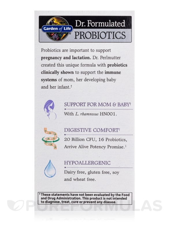Dr. Formulated Probiotics Once Daily Prenatal - 30 Vegetarian Capsules - Alternate View 6