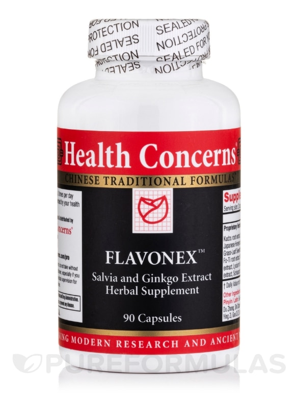 Flavonex™ (Salvia and Ginkgo Extract Herbal Supplement) - 90 Capsules