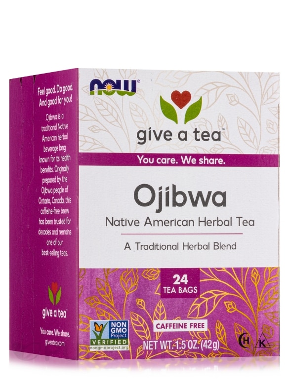 NOW® Real Tea - Ojibwa Herbal Cleansing Tea - 24 Tea Bags