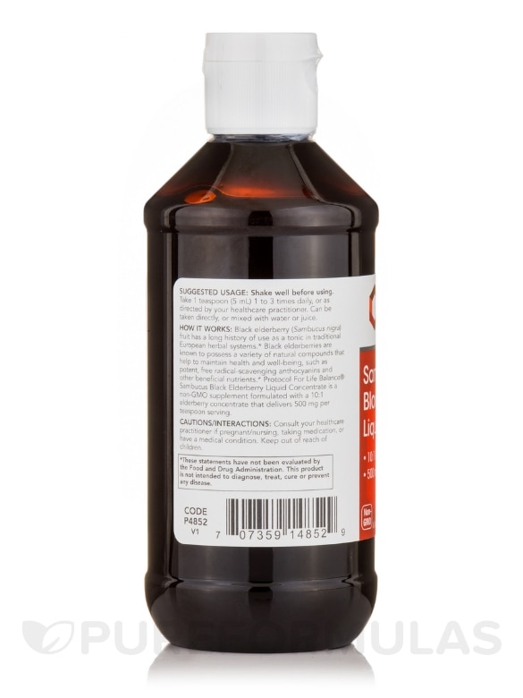 Sambucus Black Elderberry Liquid - 8 fl. oz (237 ml) - Alternate View 2
