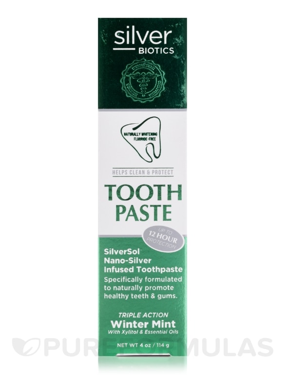 Natural Whitening Toothpaste, Winter Mint - 4 oz (114 Grams) - Alternate View 3