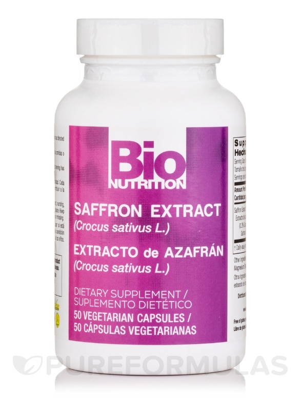 Saffron Extract - 50 Vegetarian Capsules - Alternate View 2