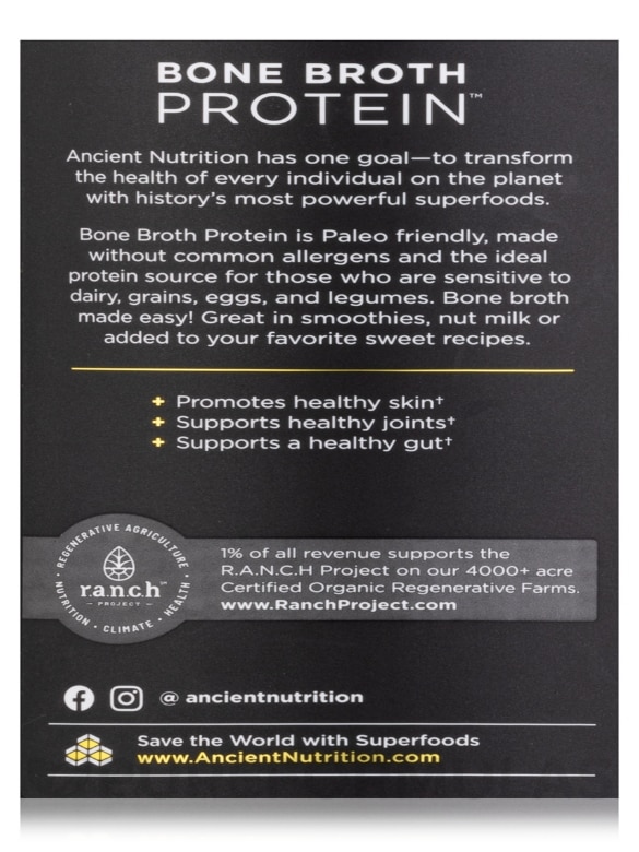 Bone Broth Protein™ Salted Caramel - 17.9 oz (506 Grams) - Alternate View 5