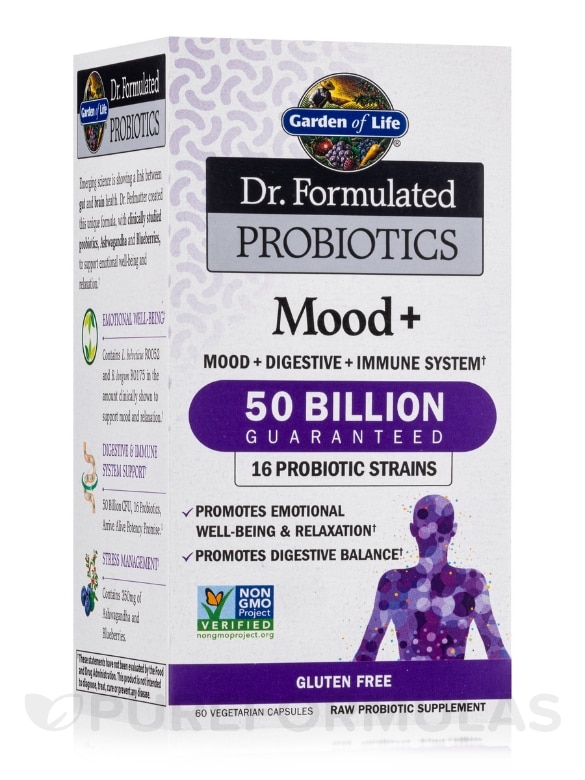 Dr. Formulated Probiotics Mood+ - 60 Vegetarian Capsules