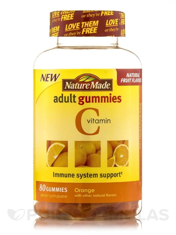 Adult Gummies Vitamin C (Orange Flavor) - 80 Gummies