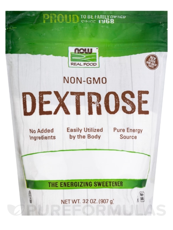 NOW Real Food® - Dextrose Powder - 32 oz (907 Grams)