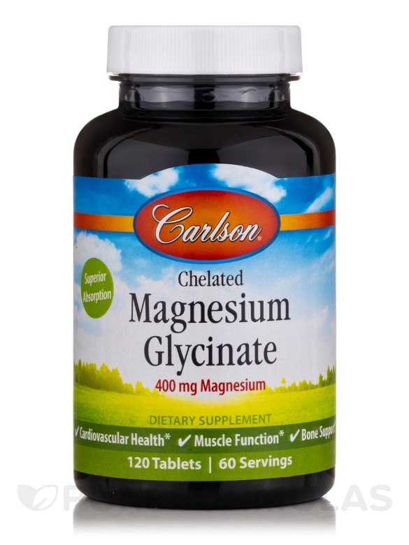 Magnesium Glycinate - 120 Tablets