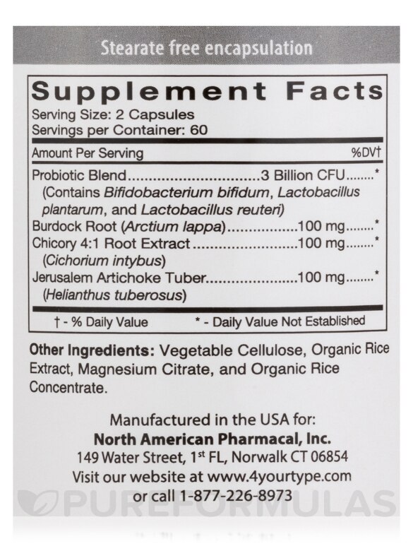 Polyflora Probiotic (Type A) - 120 Vegetarian Capsules - Alternate View 4
