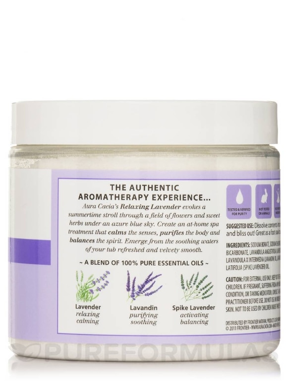 Relaxing Lavender Aromatherapy Mineral Bath Salts (Lavender Harvest) - 16 oz (454 Grams) - Alternate View 1