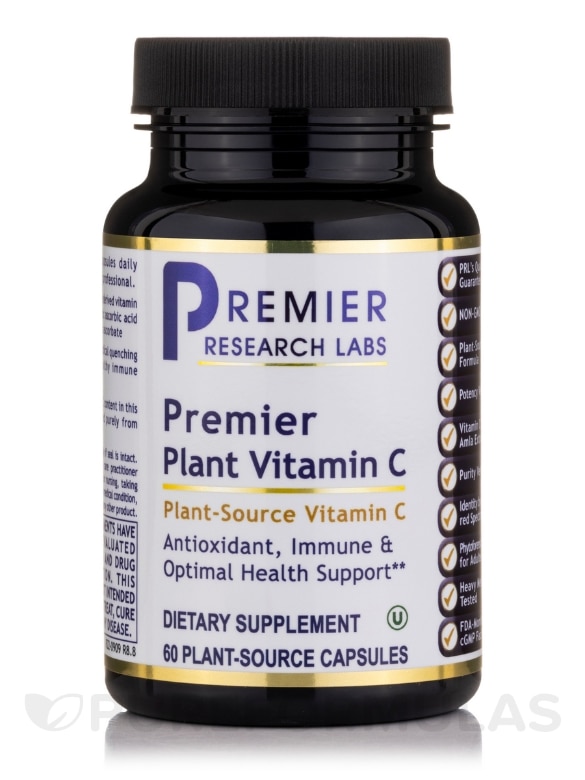 Premier Plant Vitamin C - 60 Plant-Source Capsules