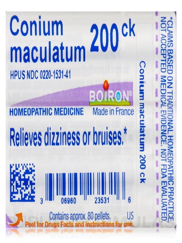 Conium Maculatum 200ck - 1 Tube (approx. 80 pellets) - Alternate View 6