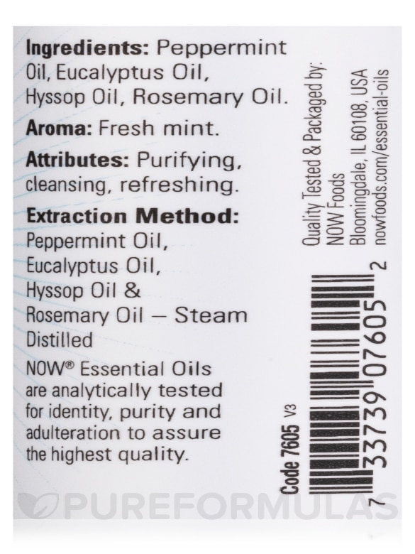 NOW® Essential Oils - Clear the Air Purifying Oil Blend - 1 fl. oz (30 ml) - Alternate View 3