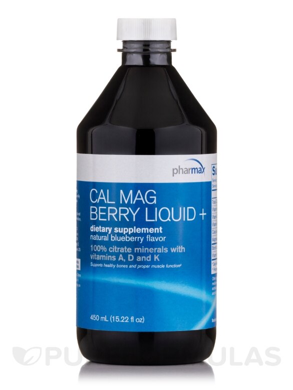 Cal:Mag Berry Liquid+ (Natural Blueberry Flavor) - 15.2 fl. oz (450 ml)