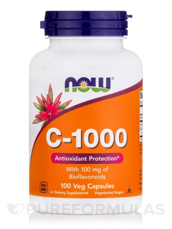 C-1000 with 100 mg of Bioflavonoids - 100 Veg Capsules