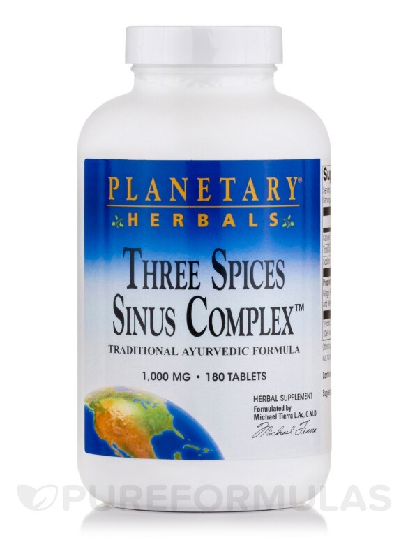 Three Spices Sinus Complex 1000 mg - 180 Tablets