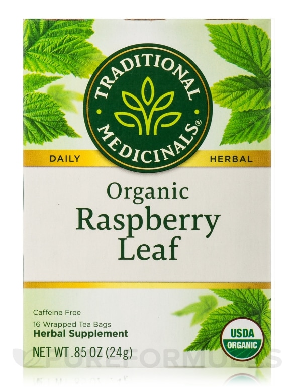 Organic Raspberry Leaf Tea - 16 Tea Bags - Alternate View 1