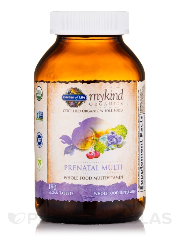 mykind Organics Prenatal Multi Tablets - 180 Vegan Tablets - Alternate View 2